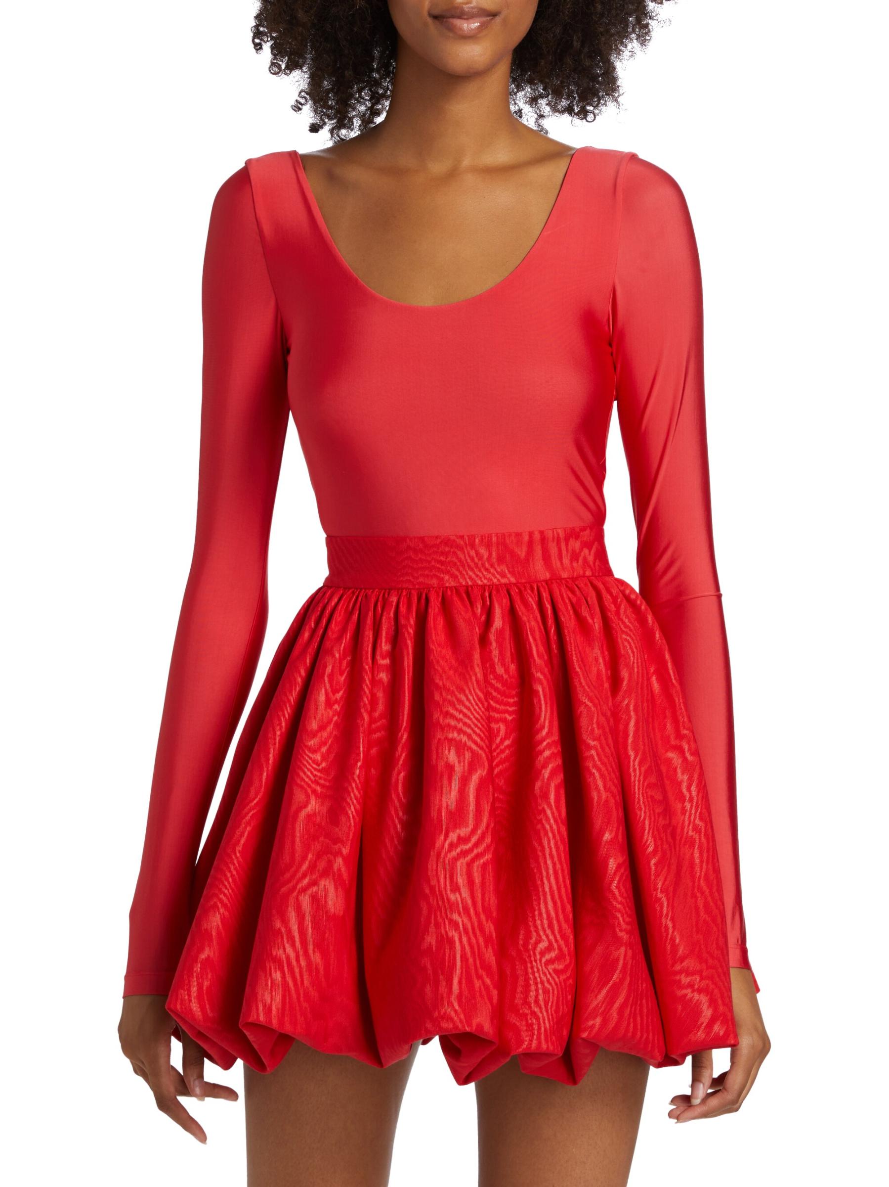 【最終値下げ】 Alice + Olivia Cherry Pouf dress ALICE + OLIVIA Cherry Pouf cotton-blend and tulle dress