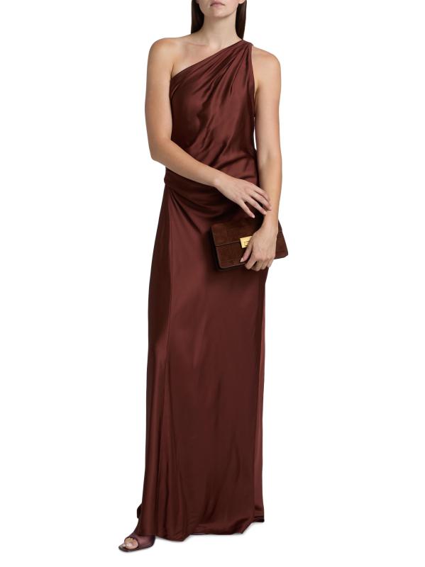 #2: فستان أستر رايدس من الساتان - بلاك شيري