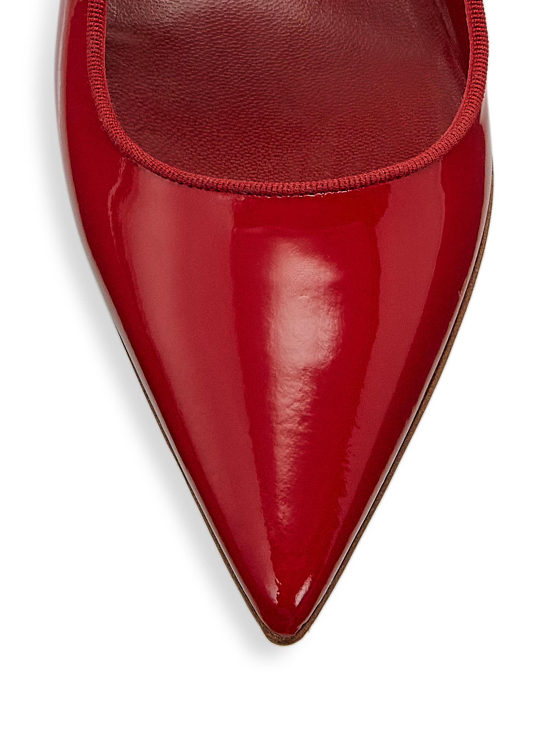 Manolo Blahnik - カンパリフラット 10MM パテントレザー メリー