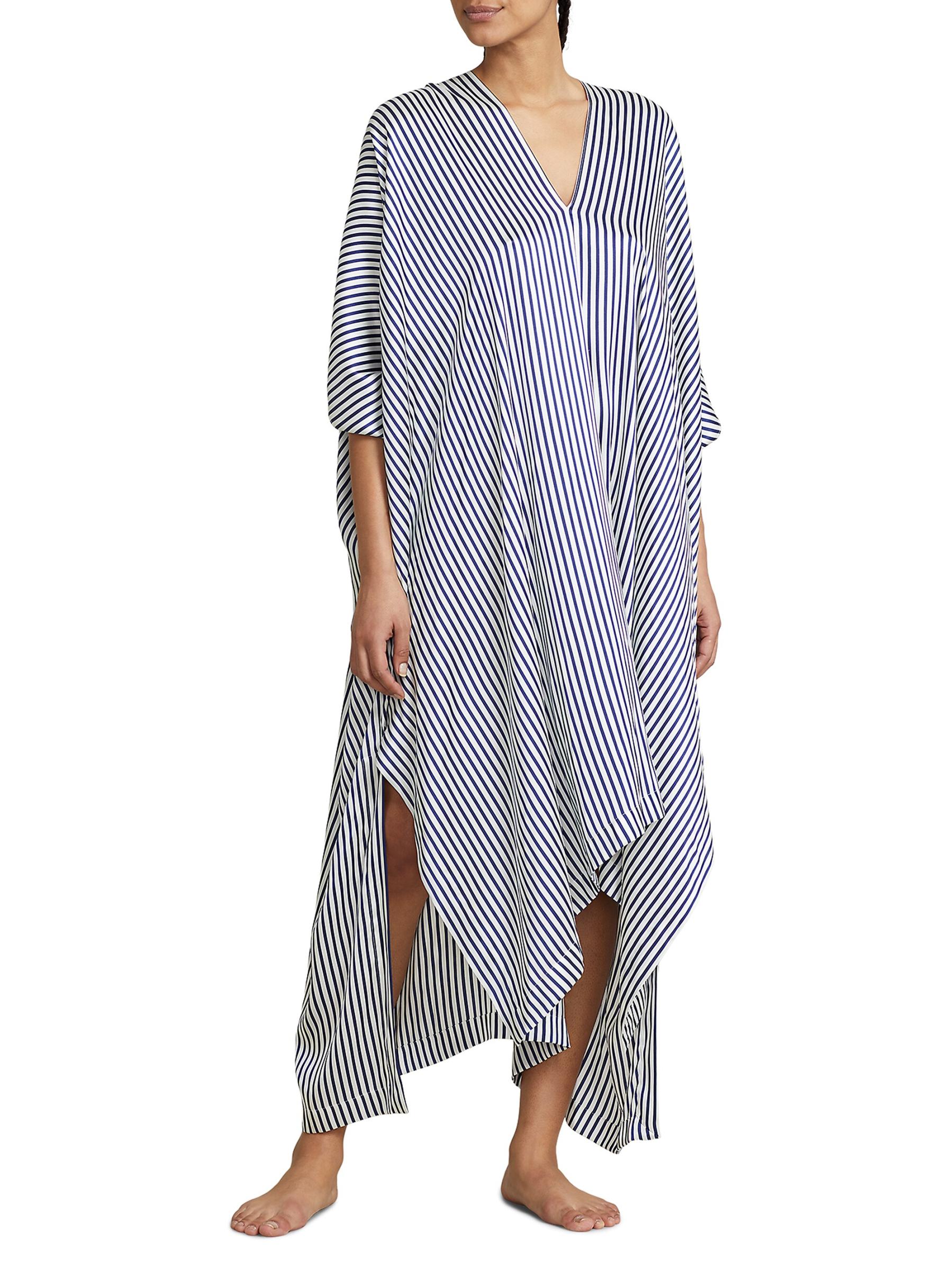 Ralph Lauren Collection Julie Draped Liquid Foil Sleeveless