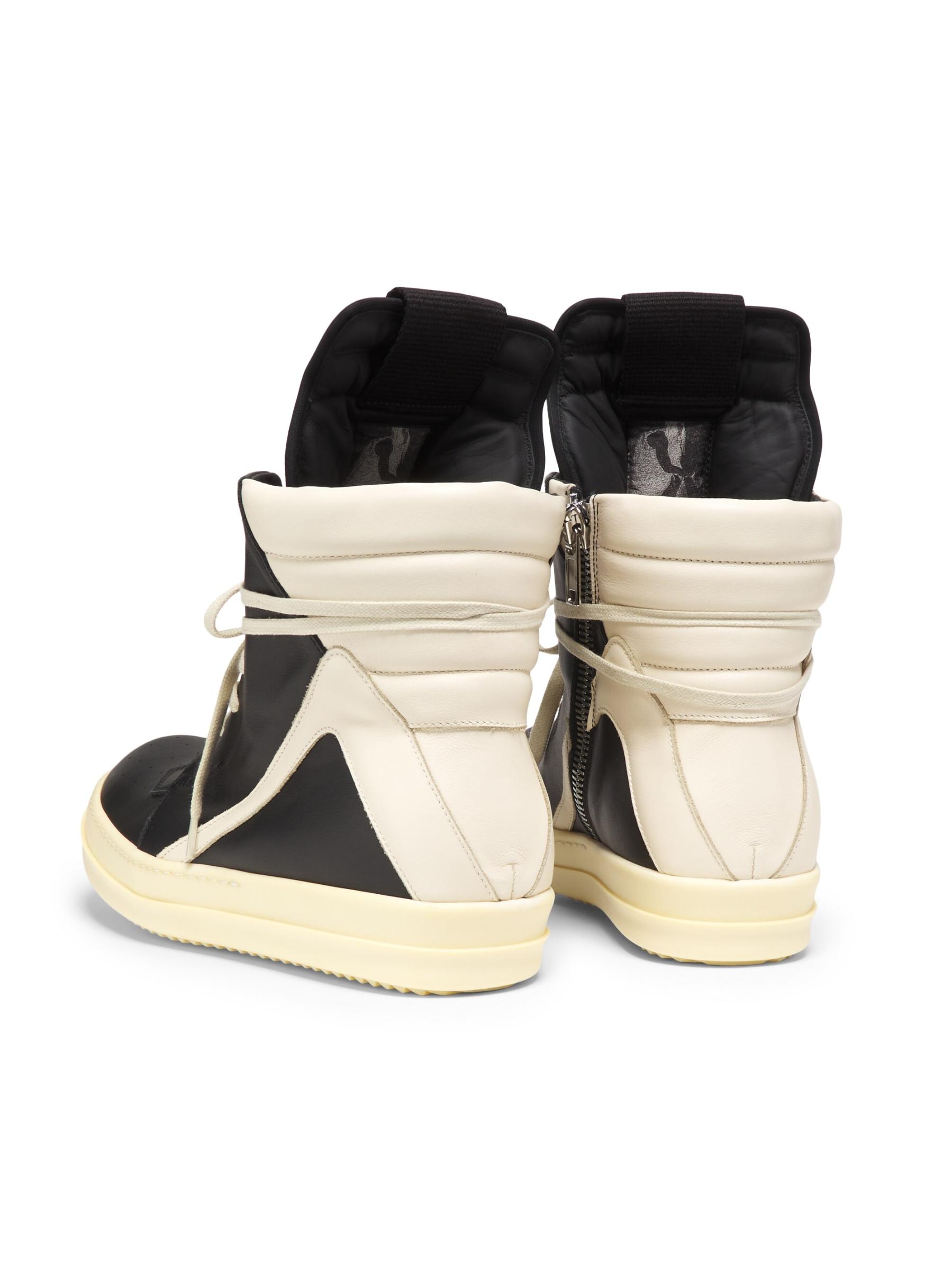 【大人気】RICK OWENS◆Geobasket レザーハイトップスニーカー Rick Owens - Geobasket レザー ハイトップ スニーカー を