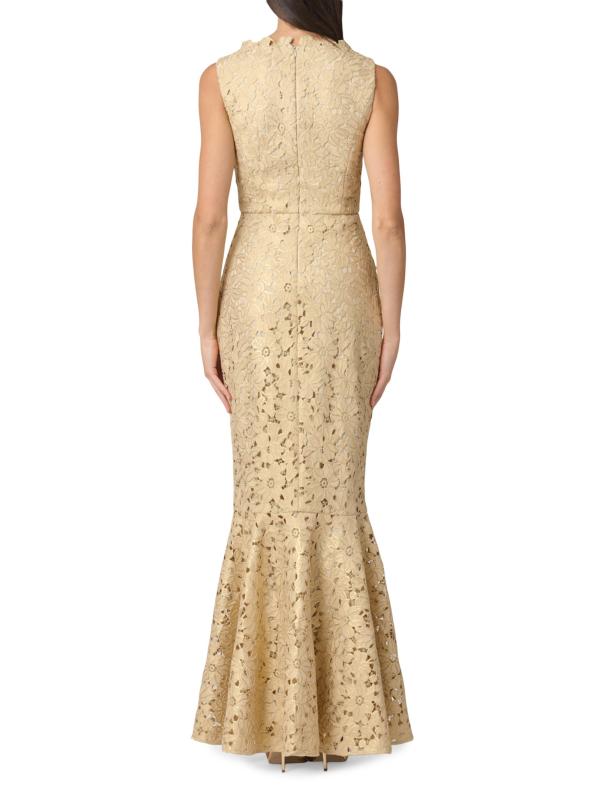 #3: فستان ريس بدون أكمام بتصميم حورية البحر - الذهب