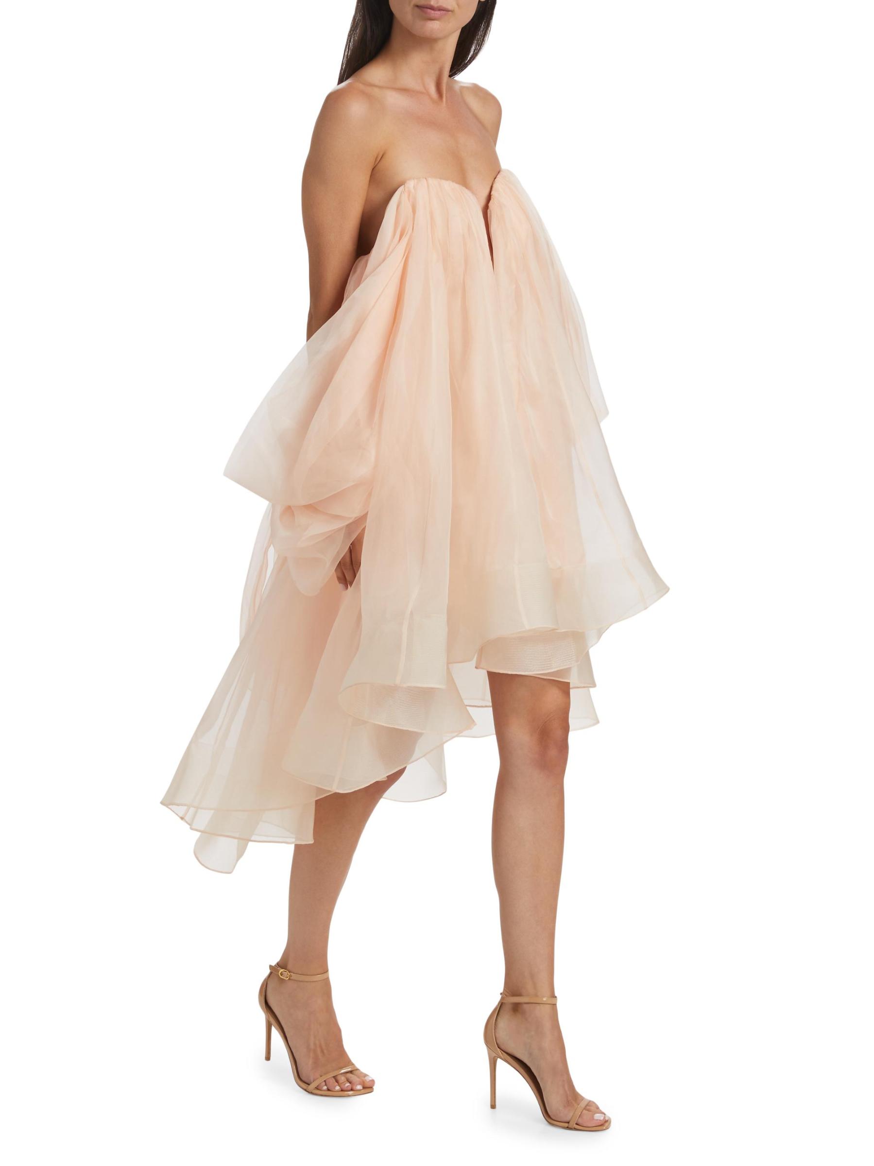 Crush Strapless Tulle Minidress