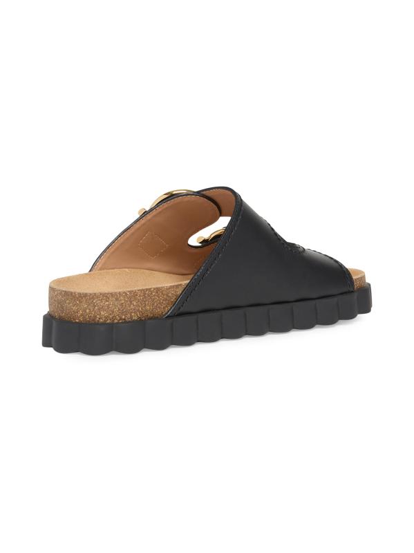 #2: صندل كابالوا جانتشيني الجلدي بإبزيم - أسود