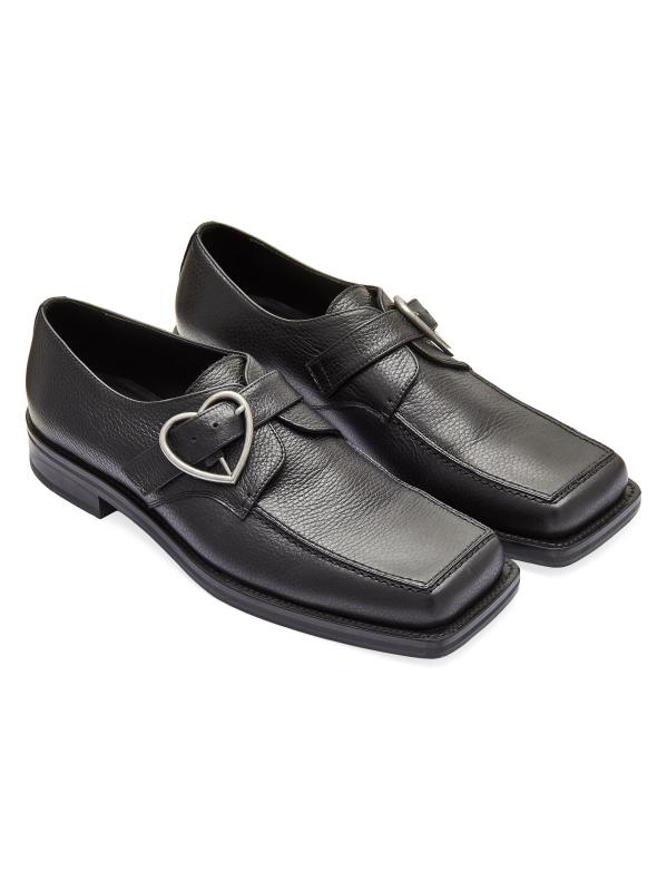 Martine Rose - スクエアトゥバックルレザーローファー をオンライン