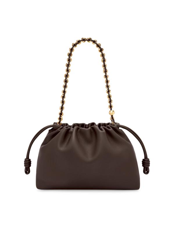 #7: حقيبة كتف فلامنكو متوسطة - كستناء داكن