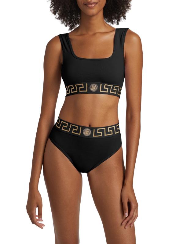 #4: سراويل جيرسي من القطن القابل للتمدد بشعار Topeka - أسود