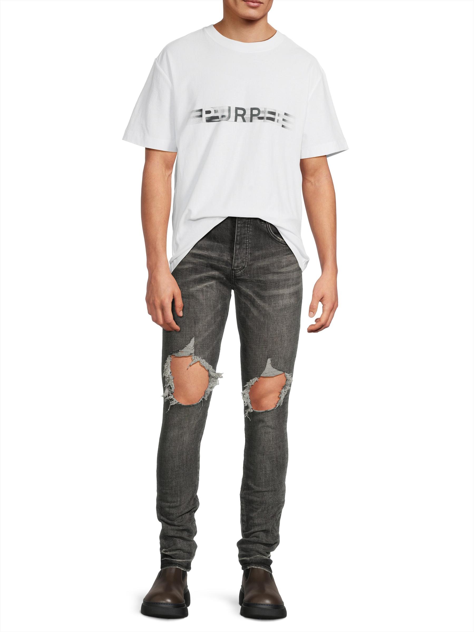 Purple Brand ★ グラフィックディテール コットン Tシャツ Purple Brand - ロゴ グラフィック コットン T シャツ を
