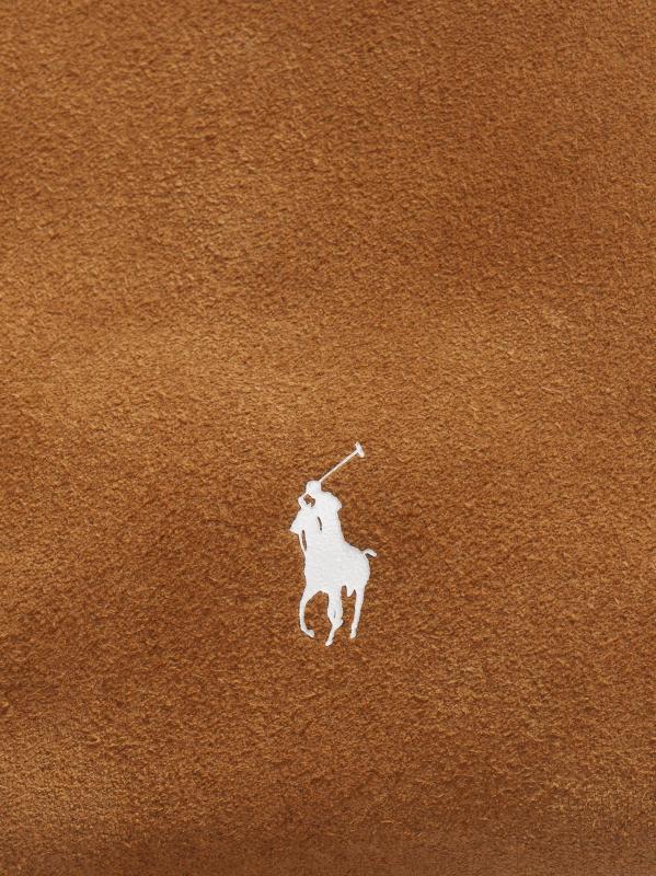 #7: حقيبة بولو بلاي الصغيرة من الجلد المدبوغ - أسمر