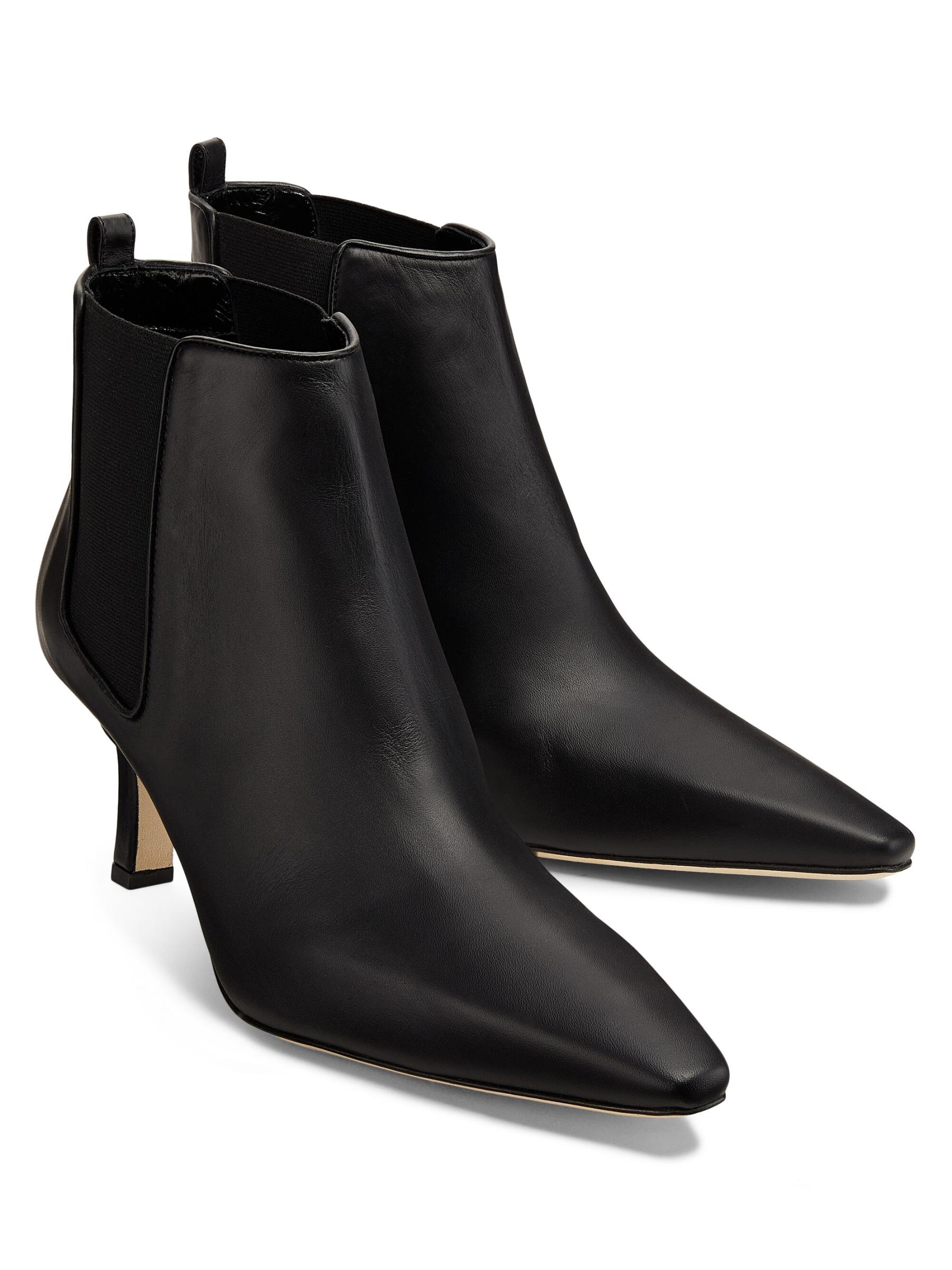MANOLO BLAHNIK マノロ ブラニク/レザーサイドゴアショート