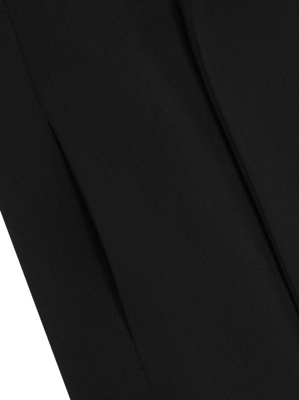 #4: بليزر مزدوج الصدر من الصوف - أسود