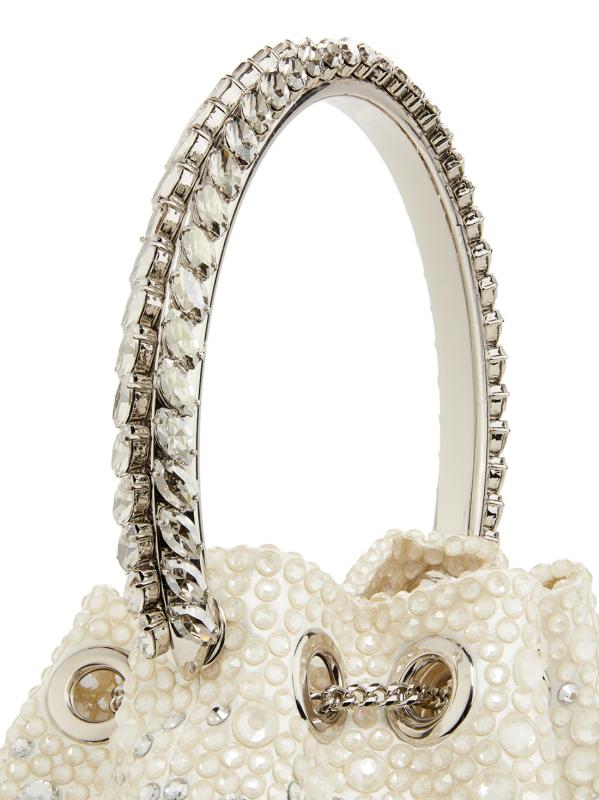 #7: حقيبة بمقبض علوي مزينة بالكريستال من بون بون - كريستال عاجيي