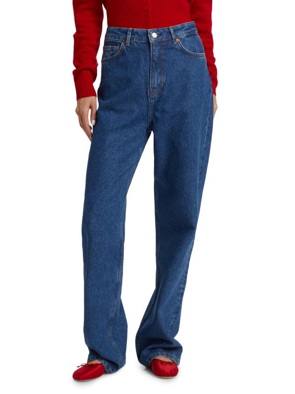 Shop Reformation Wilder High-Rise Wide-Leg Jeans Saks Fifth