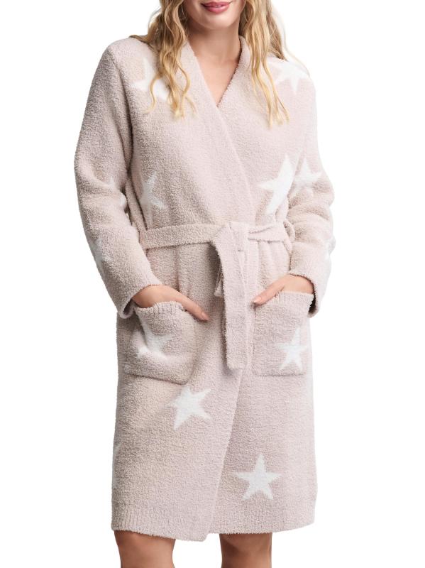 رداء ليلي مريح وأنيق مزين بالنجوم