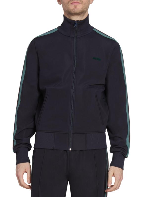 Blue Ami Paris Track Jacket AMI Zip Through Track Top AMI