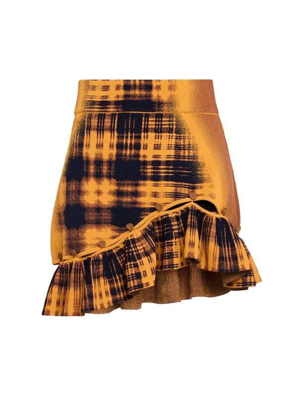 تنورة قصيرة منقوشة من Garlen Wavy