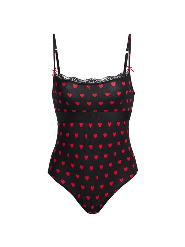 Moschino Intimo Donna M Hearts Bodysuit