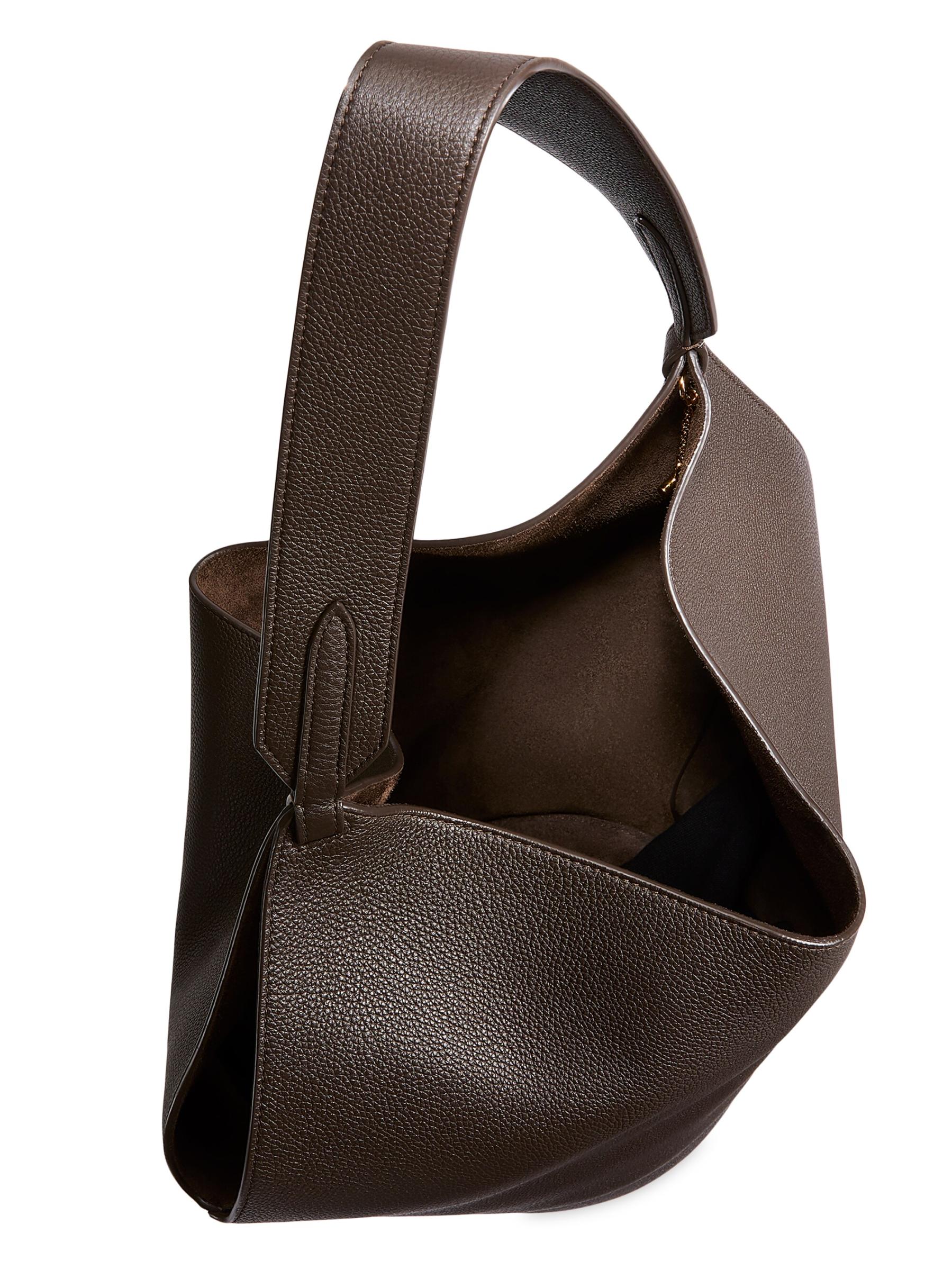 Shop Khaite - Small Lotus Leather Tote Bag | Saks Fifth