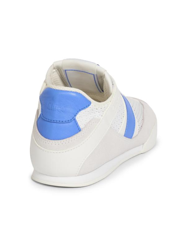 #3: حذاء كلوي كيك برقبة منخفضة - أبيض+أزرق