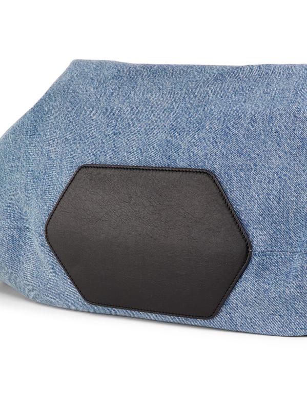 #6: حقيبة لونا متوسطة الحجم من الدنيم من الدنيم - نيلي متوسط