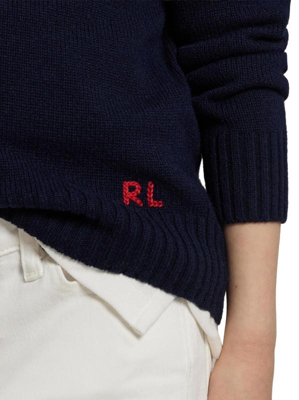 #5: سترة الكشمير بالعلم الأمريكي للأولاد الصغار - القوات البحرية