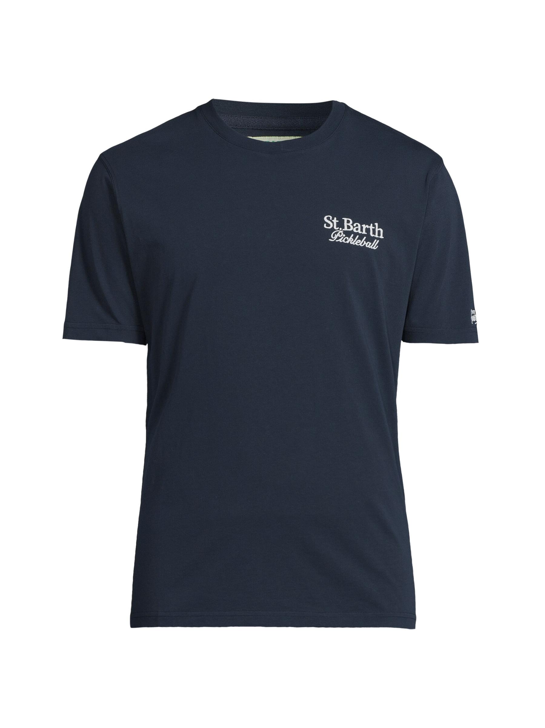 MC2 Saint Barth ★ ピックルボール ロゴ コットン Tシャツ MC2 Saint Barth - ピックルボール・ロゴ・コットンTシャツ を