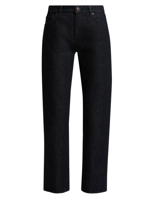 بنطال جينز بتصميم مستقيم بخصر مرتفع