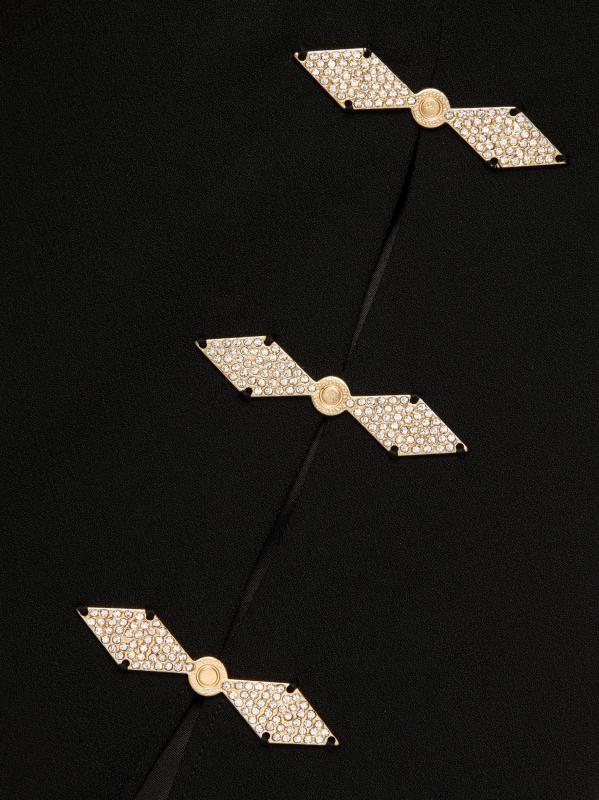 #6: فستان سوزا ماكسي بدون حمالات - أسود