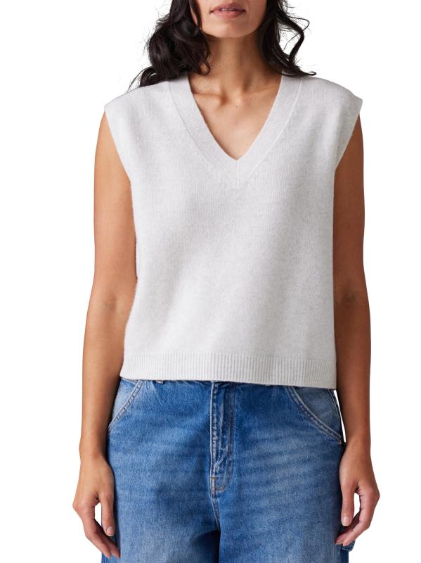 Heavy Cashmere V-Neck Vest
