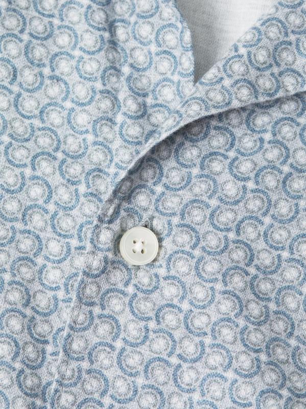 #5: قميص جيو سيركل القطني من كوليكشن - أزرق فاتح