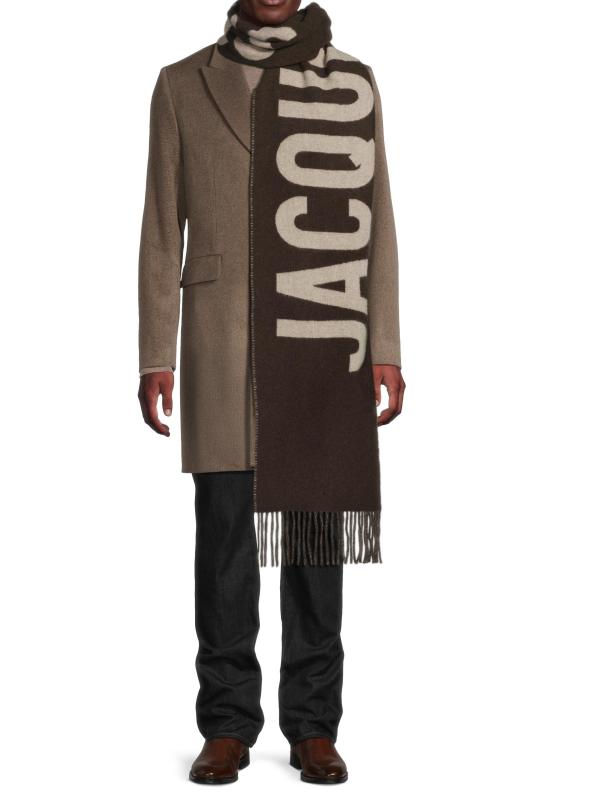 #2: وشاح صوف بشعار L
echarpe - بني متعدد