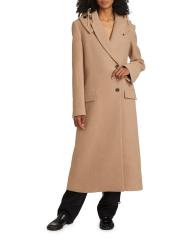 Shop Proenza Schouler - Reed Hooded Melange Wool Coat | Saks