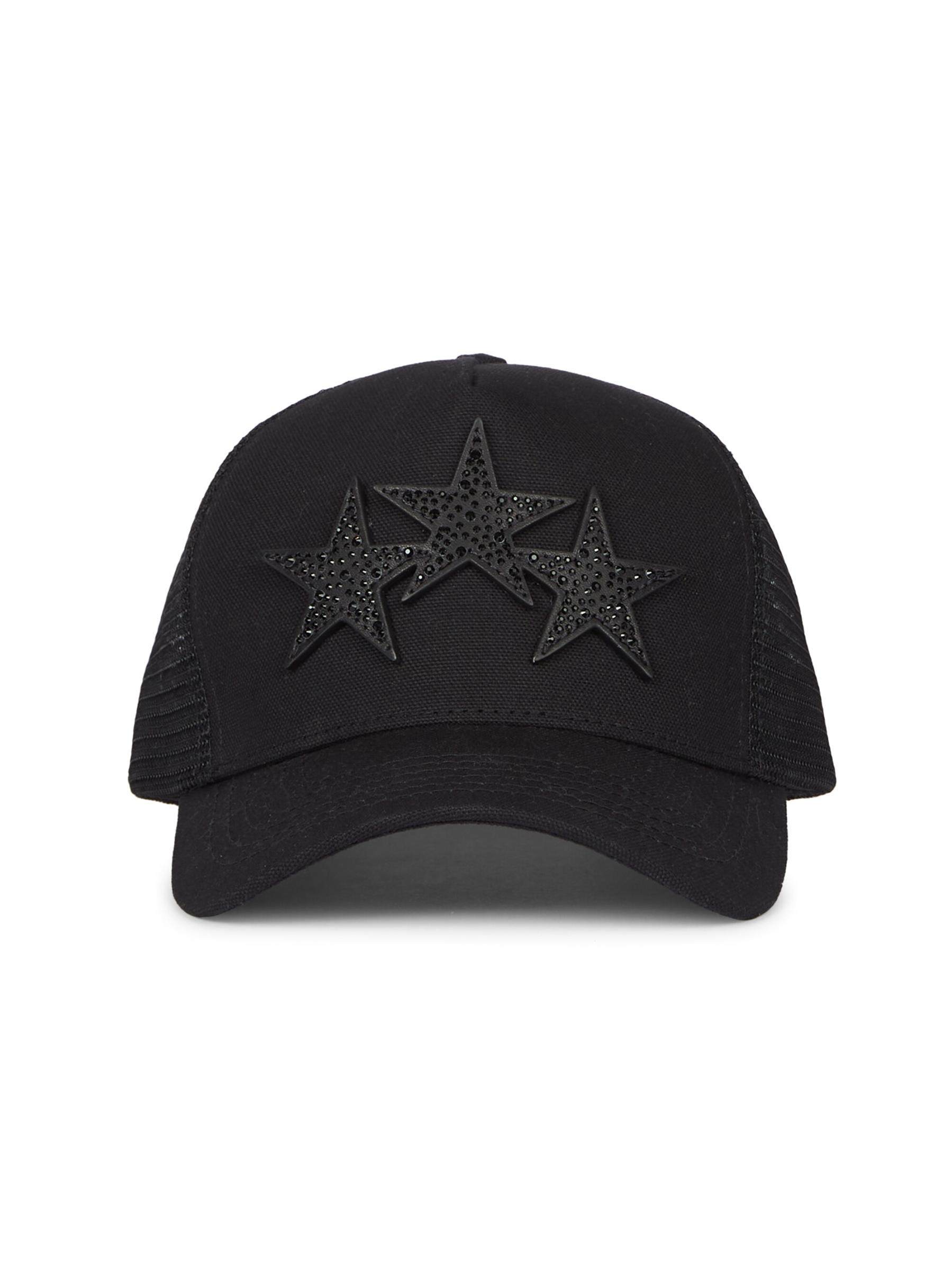 Shop Amiri - 3 Star Crystal-Embellished Trucker Hat | Saks