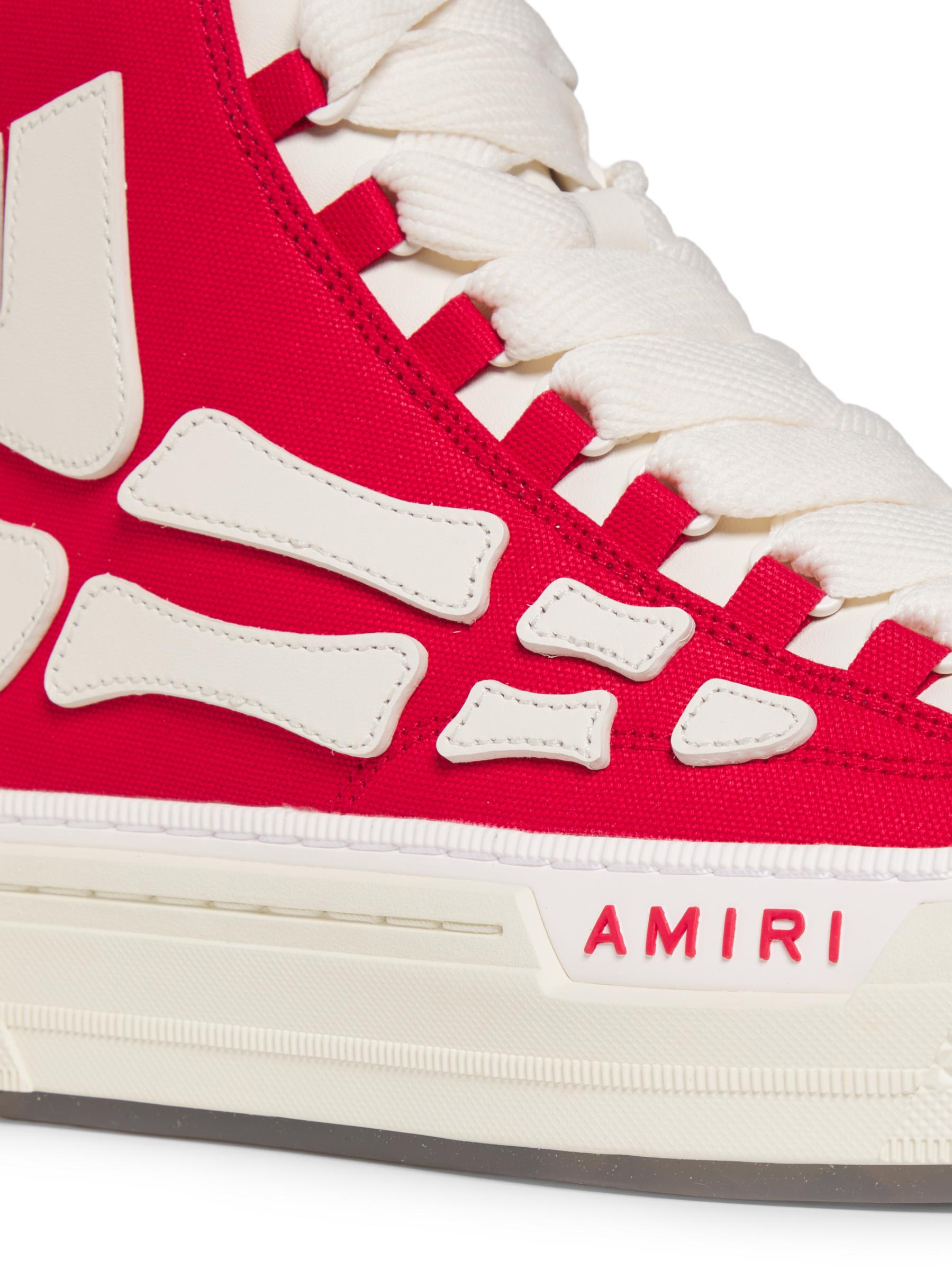 【AMIRI】SKEL COURT HI スケルコートハイ アミリスニーカー Amiri - スケルコート・キャンバス・ハイトップ・スニーカー を