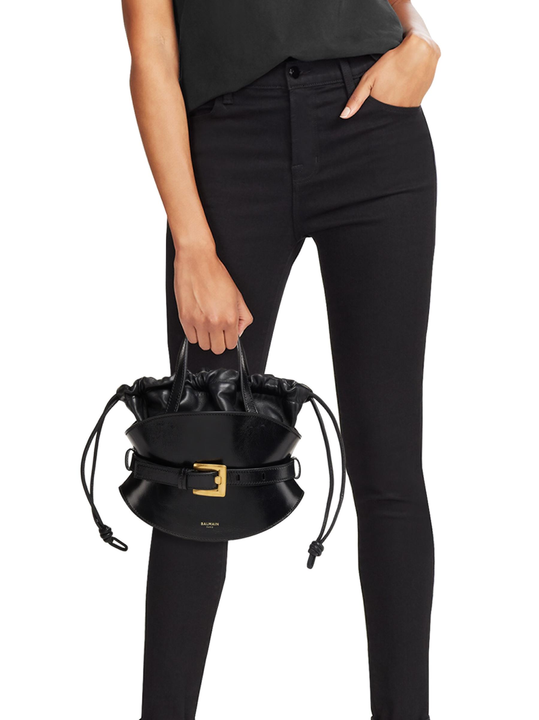 【関税＆送料込み】Balmain Shuffle Mini-Calfskin Shuffle Mini bag in leather - Women | BALMAIN