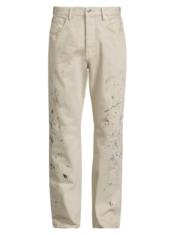 بنطال جينز مطرز بطلاء مزدوج