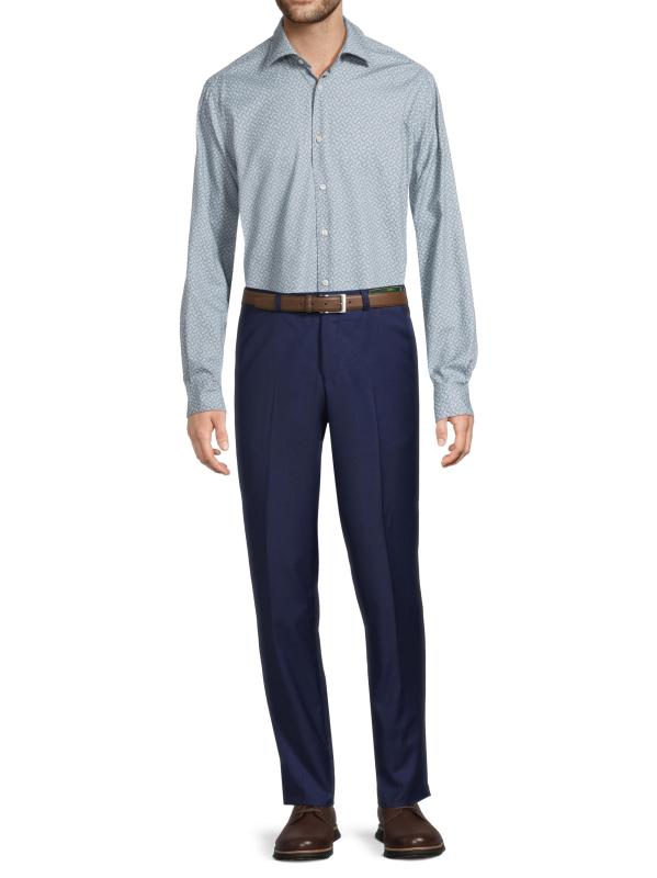 #6: قميص جيو سيركل القطني من كوليكشن - أزرق فاتح