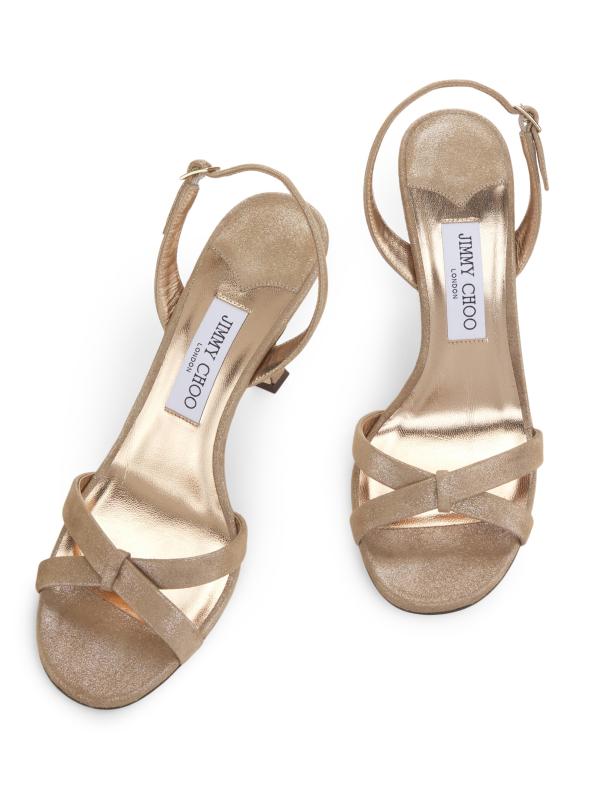 Jimmy Choo - Elsy 100MM シマースエードサンダル をオンライン
