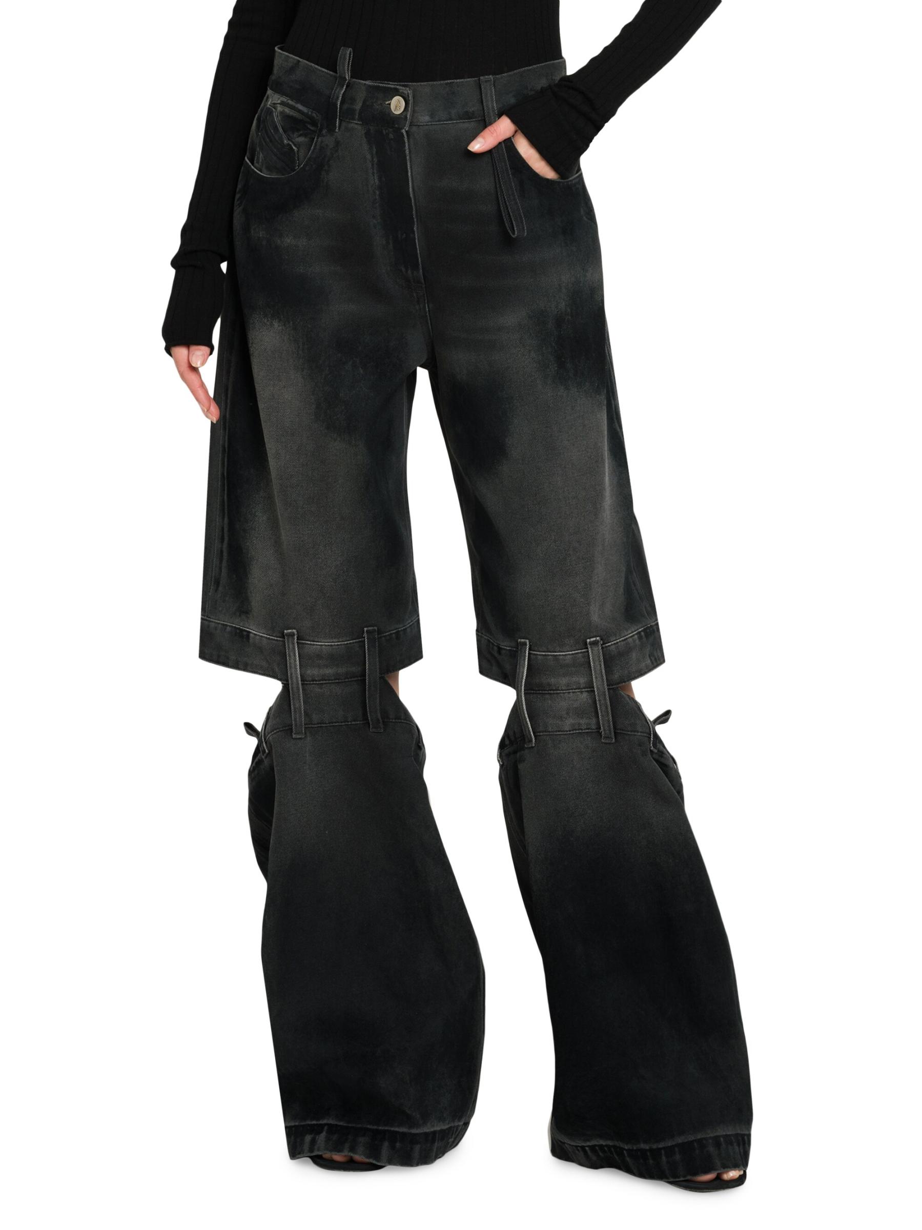 ★ THE ATTICO ★ ジーンズ THE ATTICO ローライズ ワイドカーゴジーンズ | NET-A-PORTER