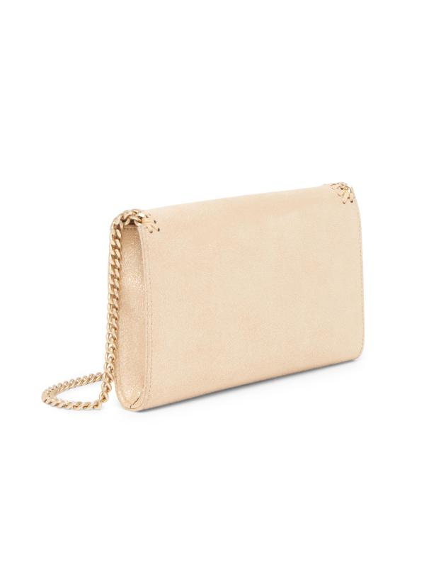 #7: محفظة فالابيلا إيكو اللامعة على شكل سلسلة من الشامواه - الذهب