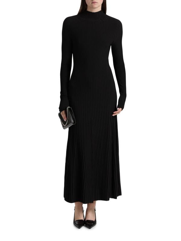 #2: فستان تابيثا الطويل المحبوك - أسود