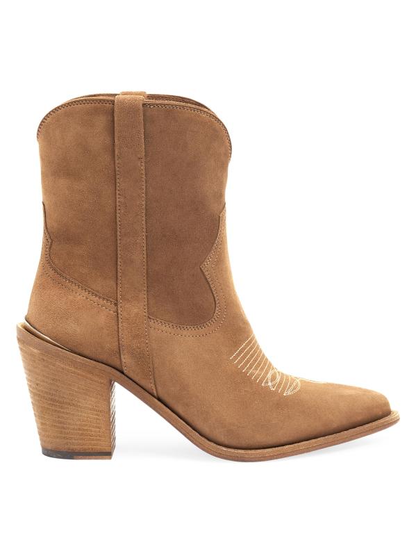 بوت للكاحل من الجلد المدبوغ مقاس 90 ملم من Leigh Anne