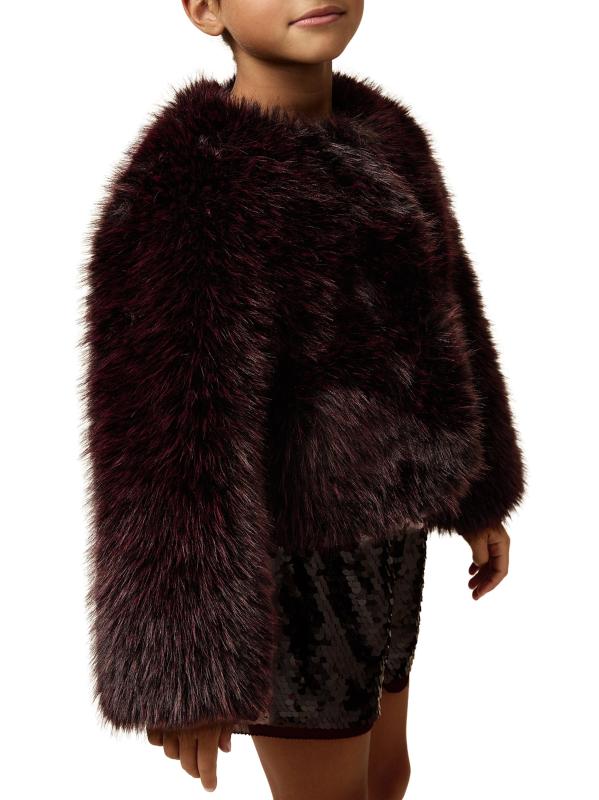 #2: معطف من الفرو الصناعي للفتيات والفتيات الصغيرات - بيري