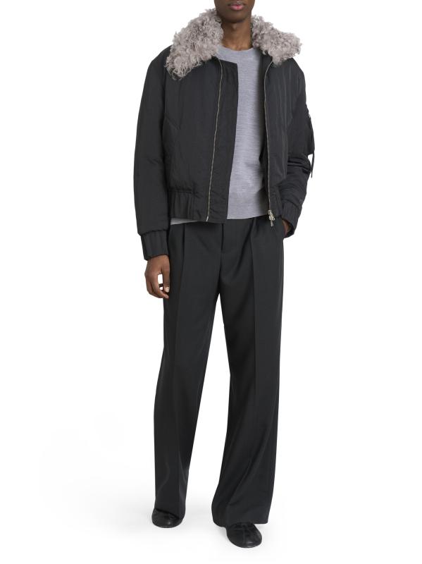 #6: جاكيت شيرلينغ بومبر - فحم الإنتراسيت