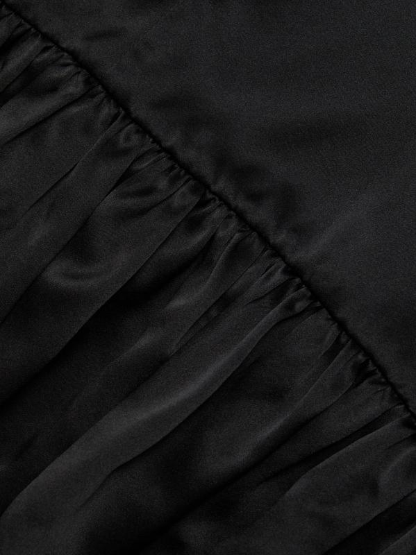 #5: فستان إيكلور متوسط الطول مطرّز - أسود