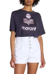 Isabel Marant Étoile - Zewelロゴ・リネンTシャツ をオンライン