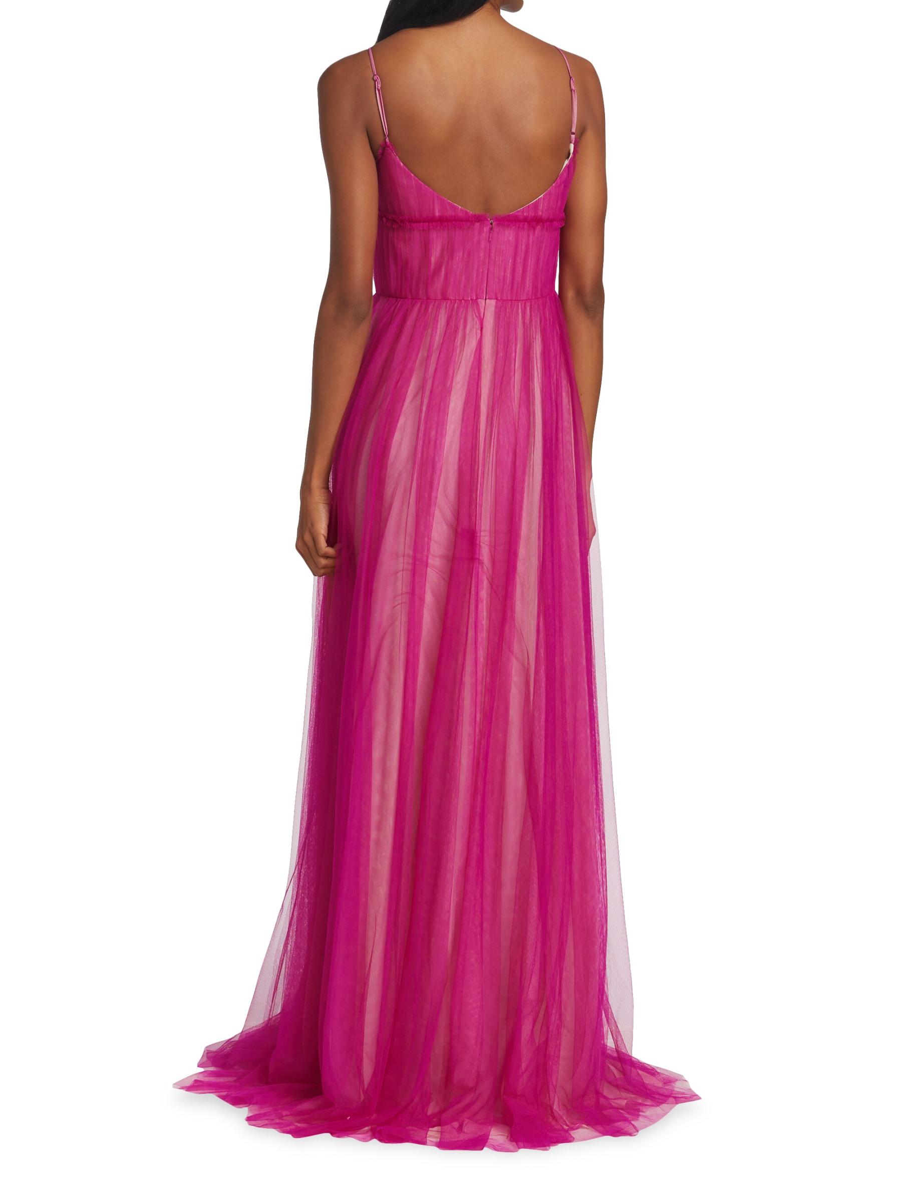 VERA WANG マヌエラ マニュエラ Manuela Vera Wang Bride Manuela Tulle Cape Back Gown | Saks Fifth Avenue