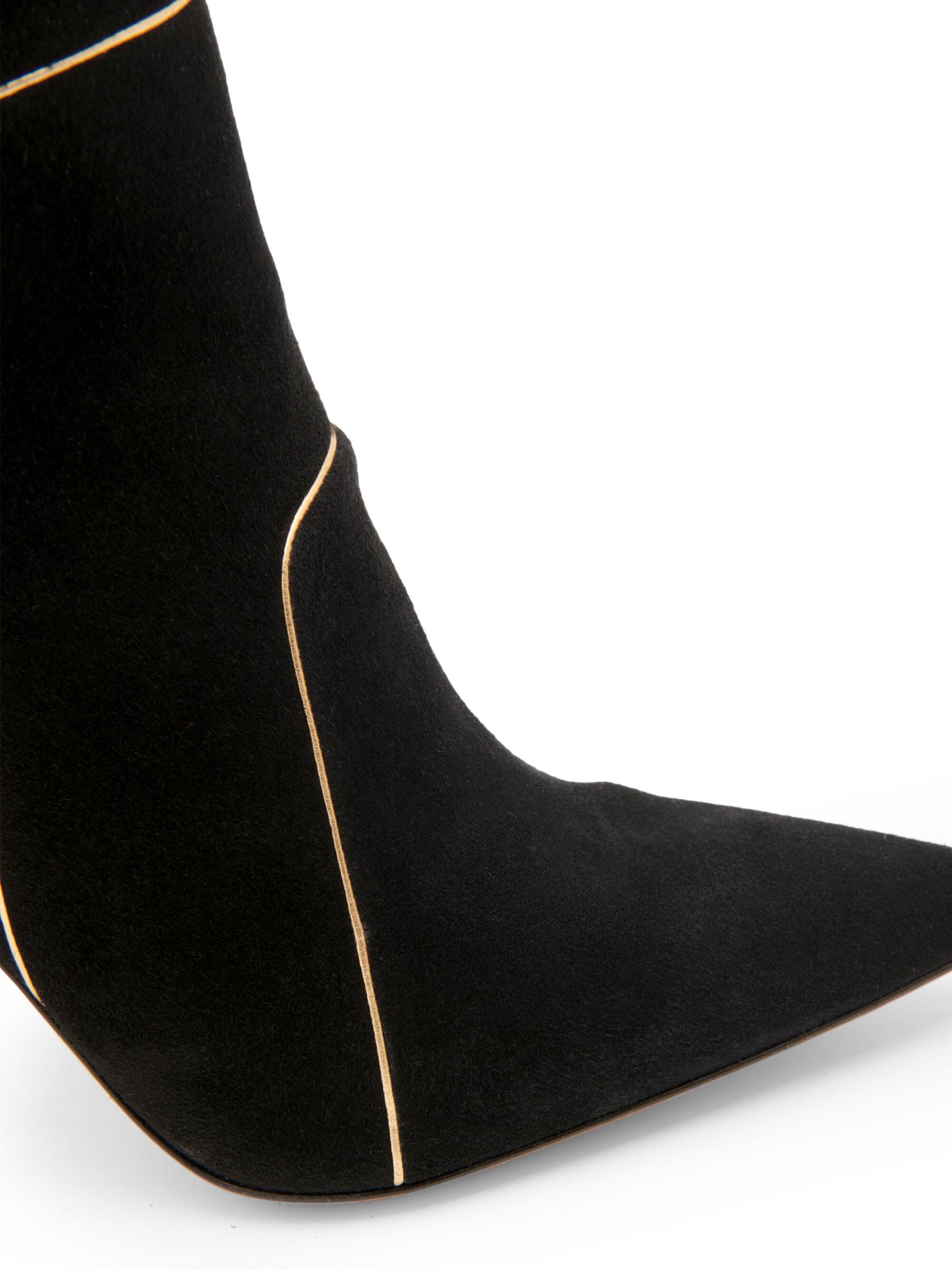 Gianvito Rossi☆コニー スエード アンクル ブーツ ブラック Gianvito Rossi - 95MMスエードアンクルブーツ をオンライン購入