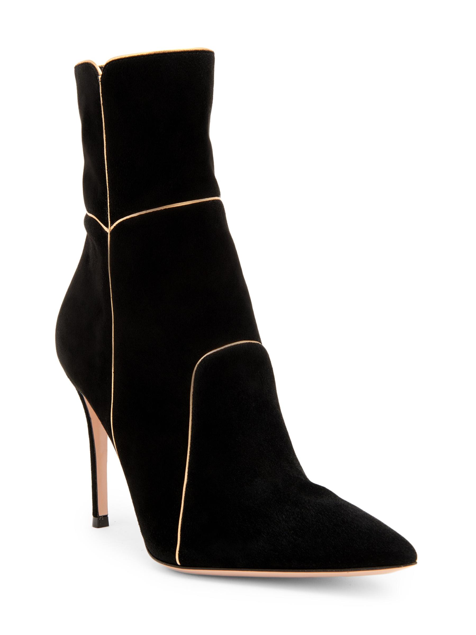 Gianvito Rossi - 95MMスエードアンクルブーツ をオンライン購入