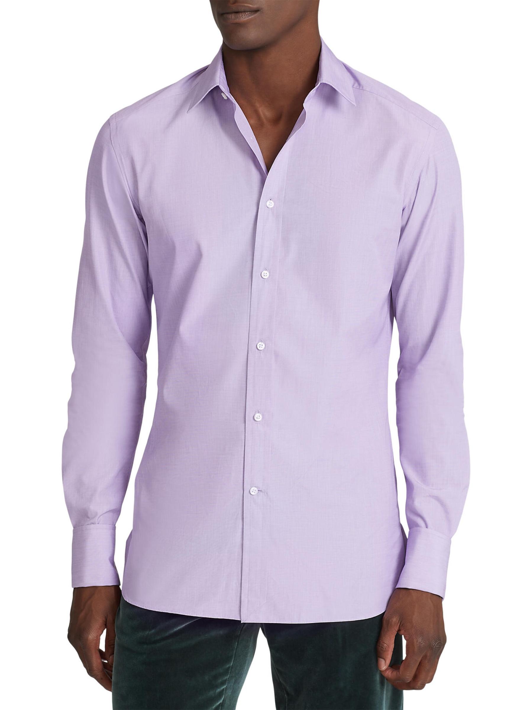 Ralph Lauren Purple Label - フィリップ ポプリン シャツ を